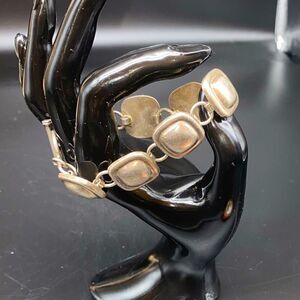 Ladies 7” vintage 925 silver link bracelet with weight of 1.28 oz/36.5 g